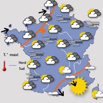 Temporairement un peu plus perturbé, surtout au nord