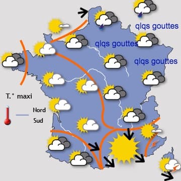 Une 2eme partie de semaine très perturbée au Nord 
