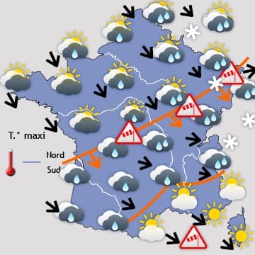 Retour au calme dés lundi ou mardi selon les régions