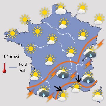 Nouveau risque d'orages à partir de lundi