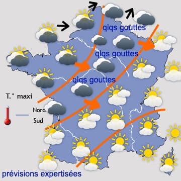 Perturbé dans le Nord-ouest, temporairement plus sec ailleurs