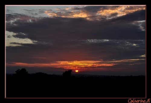 Coucher de soleil nuageux!