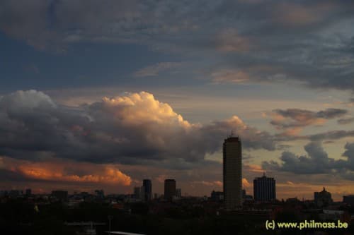 couleurs du soir sur Bruxelles