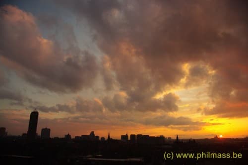 ciel de peinture sur Schaerbeek
