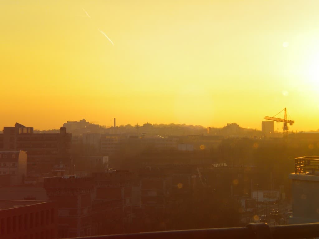 Etterbeek, soleil couchant