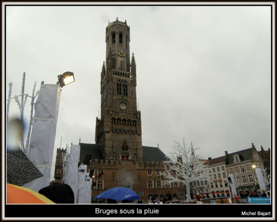 Brugge sous la pluie