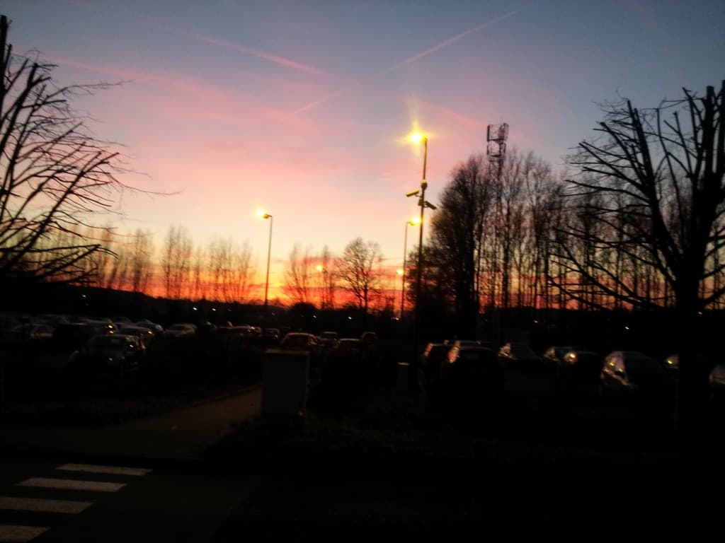 Coucher de soleil flamboyant