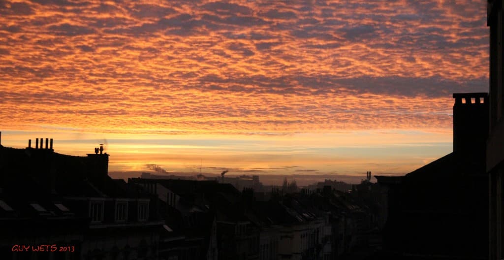 Lever de soleil flamboyant