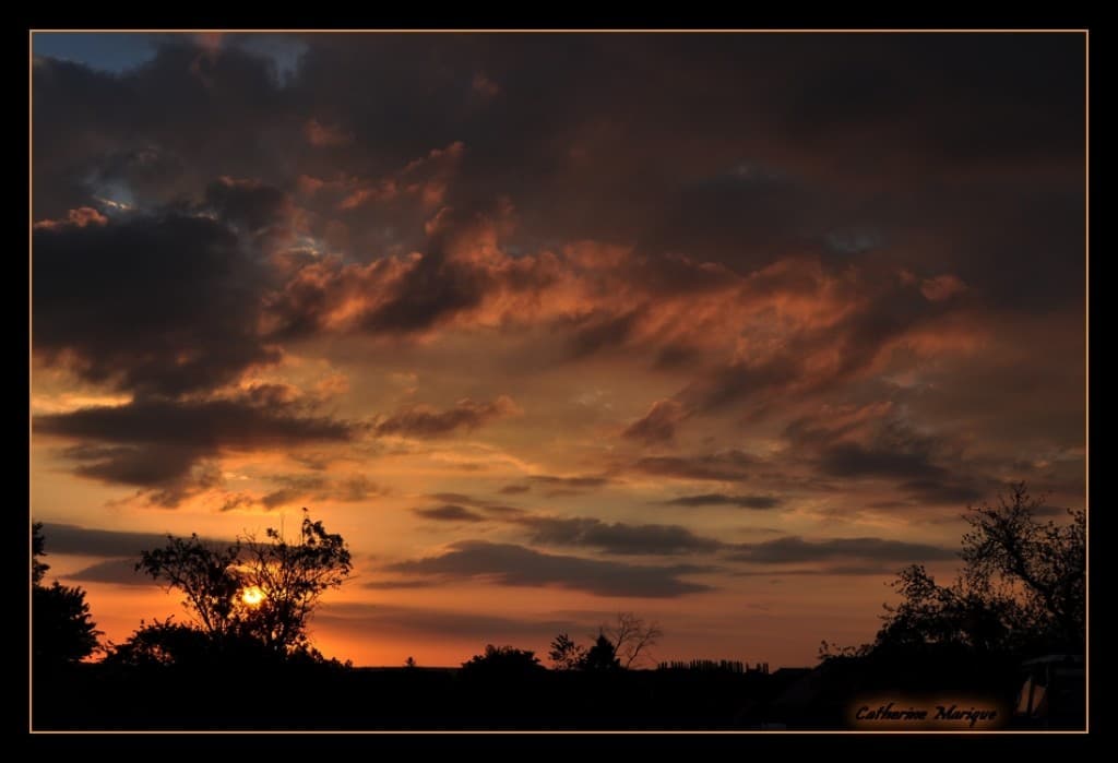 Coucher coloré