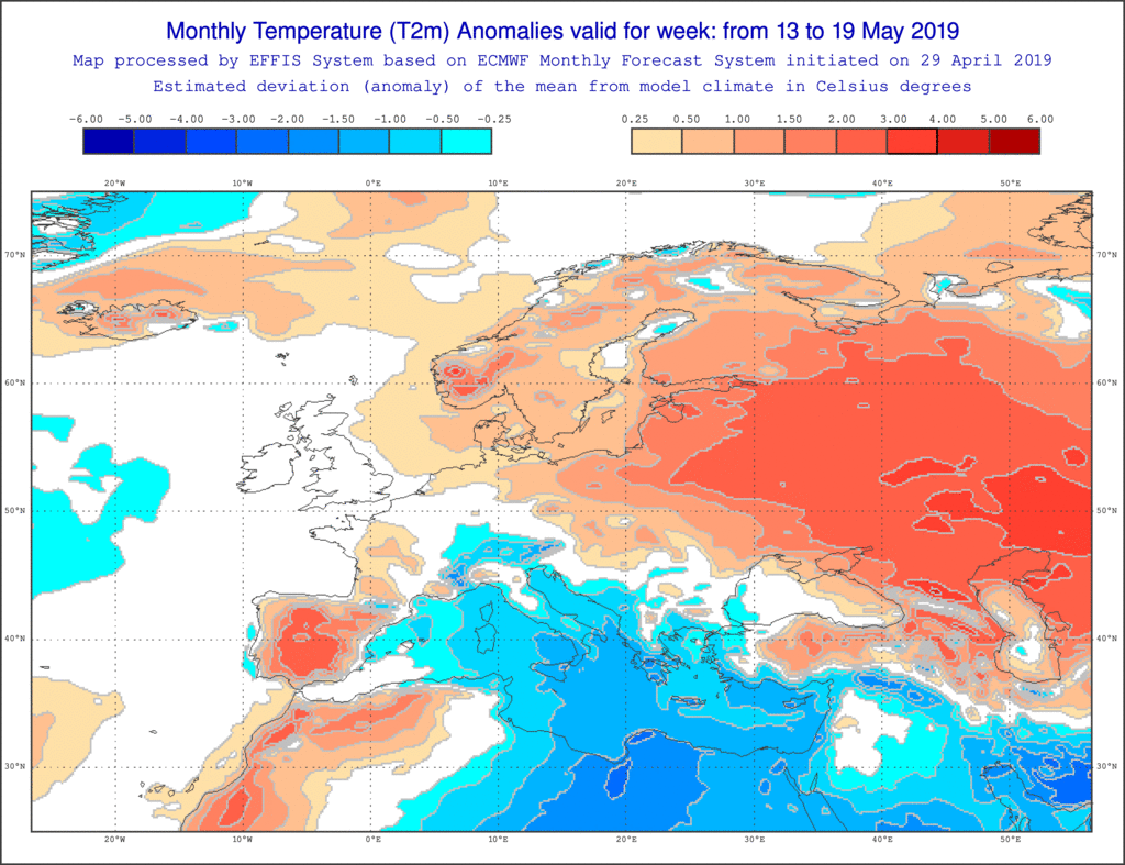 Image d'illustration pour Prévision mensuelle : vers un mois de mai contrasté ?
