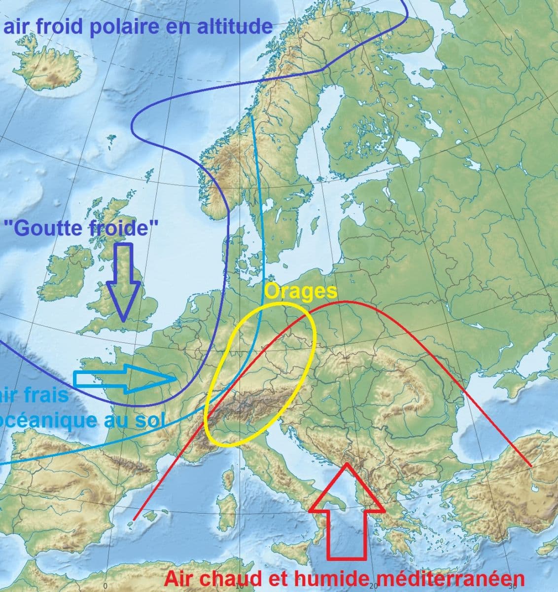 Image d'illustration pour Les violents orages en Europe Centrale menacent-ils la France?