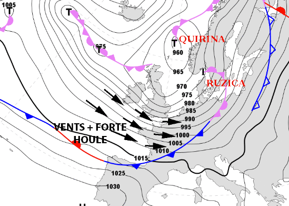 Image d'illustration pour Tempête, forte houle et surcote sur le Nord-Ouest
