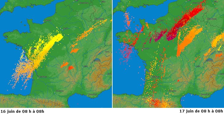 Image d'illustration pour Forts orages en Bretagne et en Bourgogne
